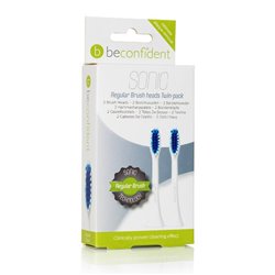 Beconfident Sonic Regular Brush Heads White 2 Units - unisex - Teknashop Ltd