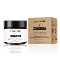 Organic & Botanic Madagascan Coconut Rejuvenating Night Moisturiser 50ml - unisex - Teknashop Ltd