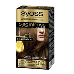 Syoss Oleo Intense Permanent Hair Color 5-86 Caramel Brown - unisex - Teknashop Ltd