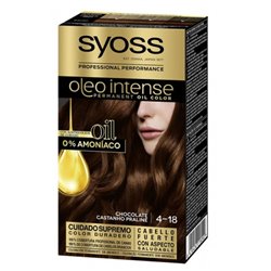 Syoss Oleo Intense Permanent Hair Color 4-18 Chocolate - unisex