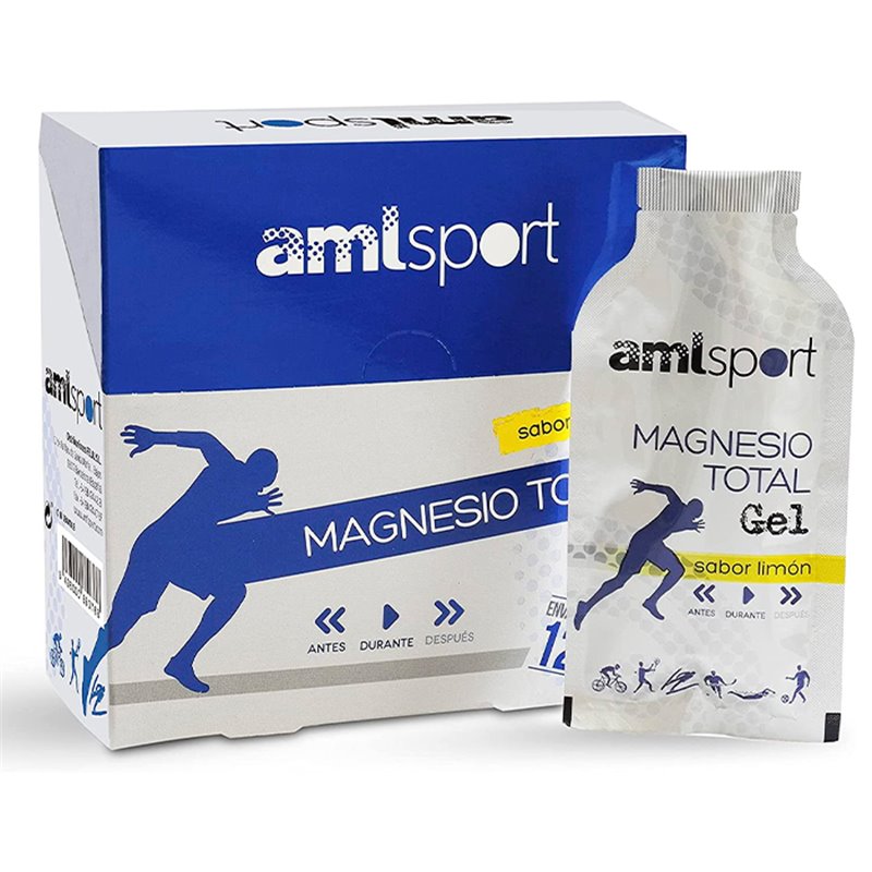 Amlsport Magnesium Total Gel Lemon 12 Sachets - unisex