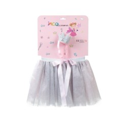 Inca Silver Tutu + Ribbon With Crown - unisex