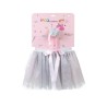 Inca Silver Tutu + Ribbon With Crown - unisex