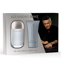 Alejandro Sanz Mi Acorde Eres Tu Eau De Toilette Spray 100ml Set 2 Pieces - unisex - Teknashop Ltd