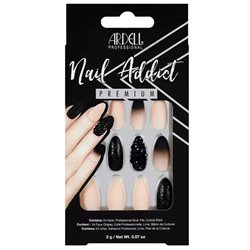 Ardell Nail Addict Black Stud y Pink Ombre False Nails - unisex - Teknashop Ltd