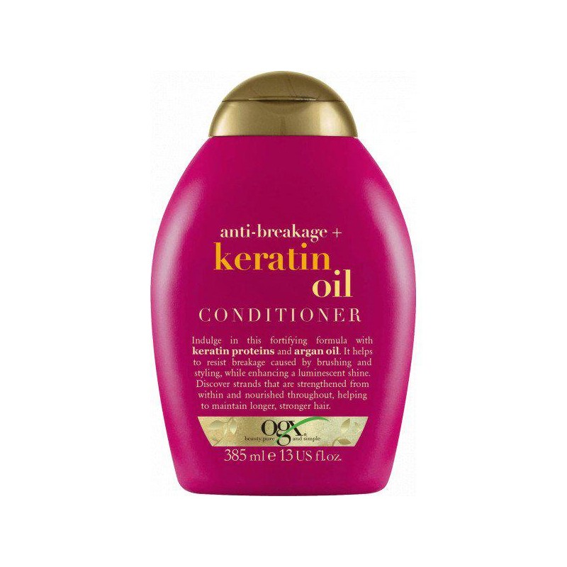 Ogx Keratin Oil Anti-Breakage Hair Conditioner 385ml - unisex - Teknashop Ltd