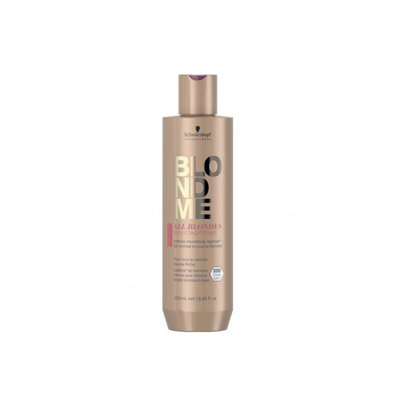 Schwarzkopf Blondme All Blondes Rich Conditioner 250ml - unisex - Teknashop Ltd