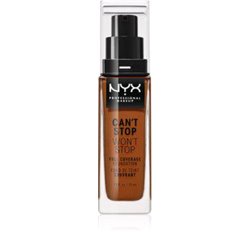 Nyx Can't Stop Won't Stop Full Coverage Foundation Deep Walnut 30ml - unisex