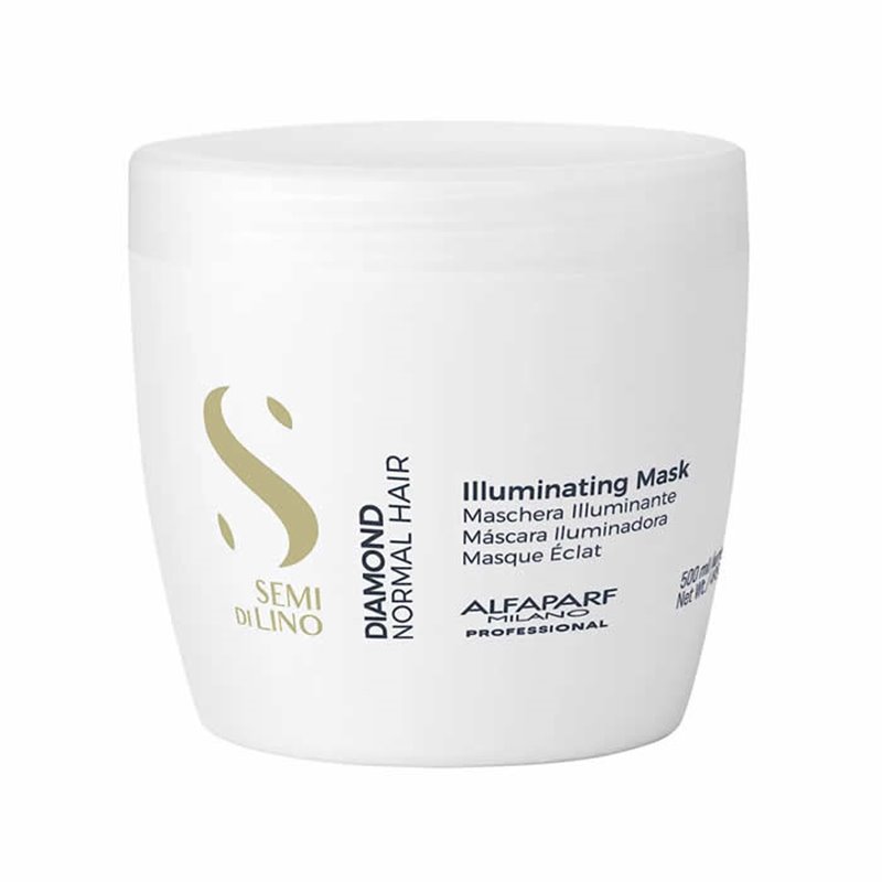 Alfaparf Milano Semi Di Lino Diamond Illuminating Mask 500ml - unisex - Teknashop Ltd