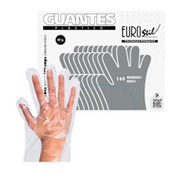 Eurostil Plastico Guantes Desechables Caja 100un - unisex - Teknashop Ltd