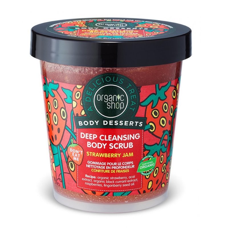 Organic Shop Body Deserts Exfoliante Deep Cleansing Strawberry 450ml - unisex - Teknashop Ltd