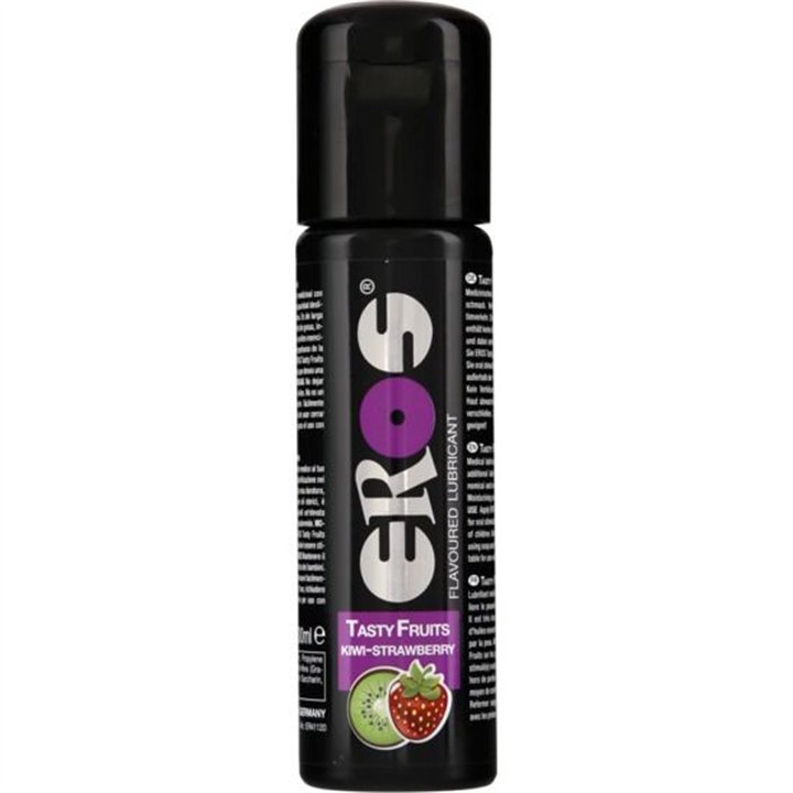 EROS - TASTY FRUITS FLAVOURED LUBRICANT KIWI-STRAWBERRY 100 ML - D62-41120 - Teknashop Ltd