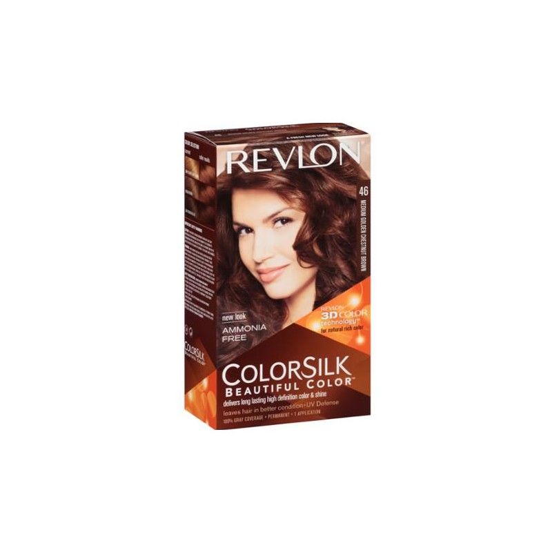 Revlon Colorsilk Ammonia Free 46 Medium Golden Chestnut Brown - unisex