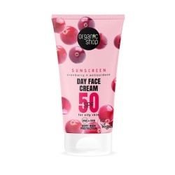 Organic Shop Cranberry Crema Facial De Dia Spf50 50ml - unisex