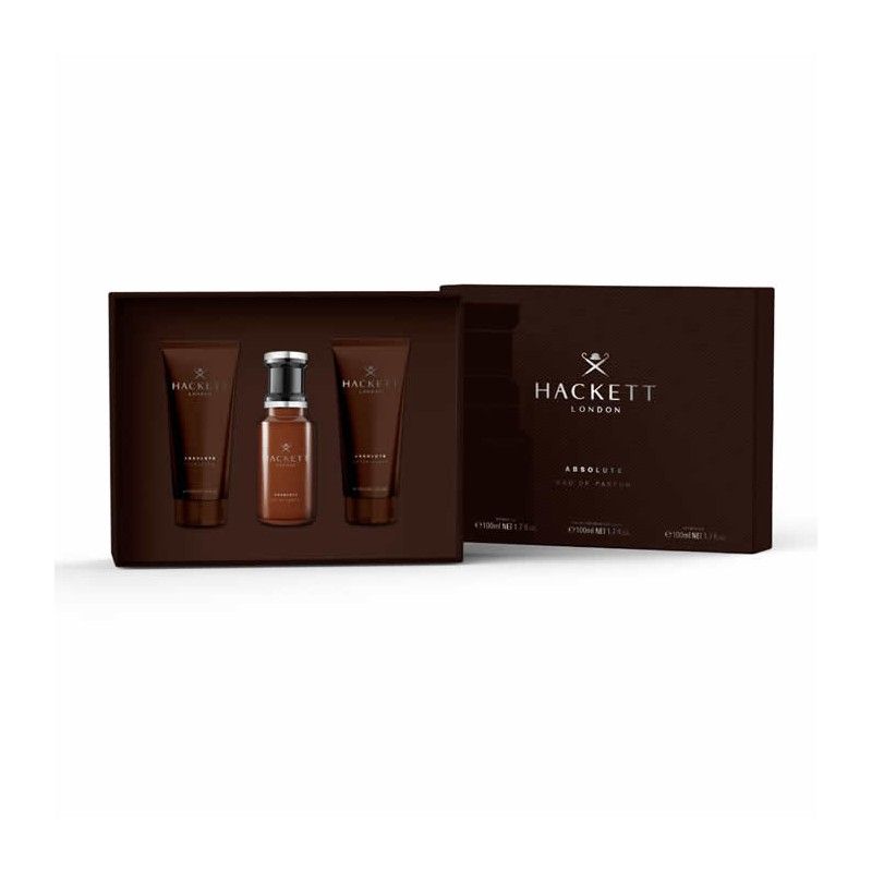 Hackett Absolute Eau De Perfume Spray 100ml Set 3 Pieces - man