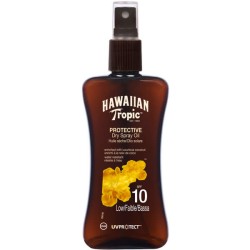 Hawaiian Tropic Protective Dry Spray Oil Spf10 Low 200ml - unisex