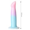 Dildo Dildo with Vibration and Suction Cup Gradient Colour 17 cm