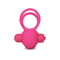 Double Vibrating Cockring Power Clit Duo Pink