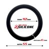 Cock Ring Solid Silicone 4.2 cm Black