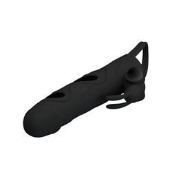 Pretty Love Cage with Vibrating Bullet 14 cm Black