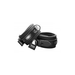 Neoprene Ankle Cuffs with Locks Black