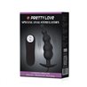 Anal Plug Bubbles Vibrator Black withRemote Control