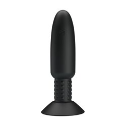 Remote-Controlled Anal Plug with Vibration and Rotation - USB