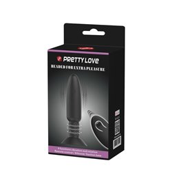 Remote-Controlled Anal Plug with Vibration and Rotation - USB