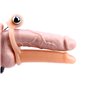 Penis Sleeve with Vibration 15.5 cm Flesh