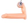 Penis Sleeve with Vibration 15.5 cm Flesh