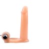 Penis Sleeve with Vibration 15.5 cm Flesh