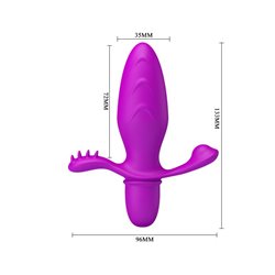 Butt Plug with Vibration Fitch Purple