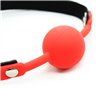 Silicone Ball Gag 4 cm Black/Red