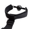 Gag Ball with Hand Cuff Black