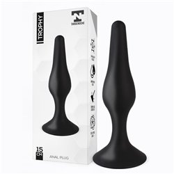 Trophy Anal Plug 15 cm Silicone Black