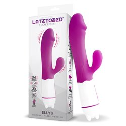 Ellys USB Vibration 36 Functions Silicone Purple