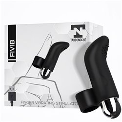 Fivib Finger Vibrating Stimulator USB Silicone Black