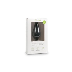 Black Buttplugs With Pull Ring - Small