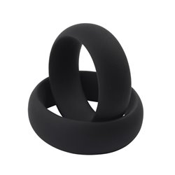 Infinity Silicone Ring M Black