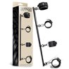 Detachable Rigid Spreader Bar and 4 Detachable Neoprene and Vegan Leather Cuffs