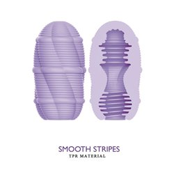 Smooth Stripes Cupid-X Masturbator Egg