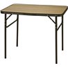 Camping table Collapsible metal brown 90x60x70 cm