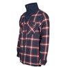 Peter lined flannel cardigan men's black/red/white size M