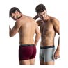 PACK 2 BOXERS CABALLERO GRANATE/GRIS