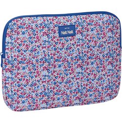 FUNDA PARA PORTATIL 14 "FLORES COIMBRA AZUL"