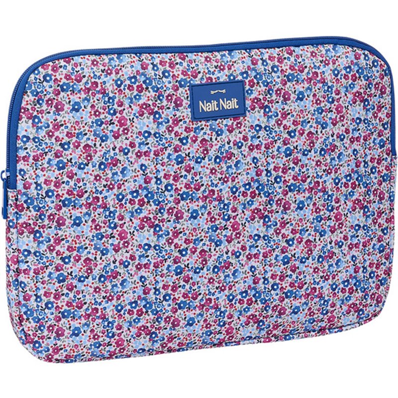 FUNDA PARA PORTATIL 14 "FLORES COIMBRA AZUL"