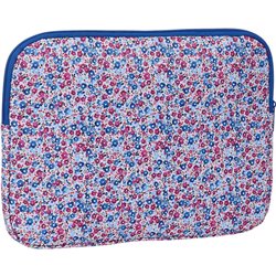 FUNDA PARA PORTATIL 14 "FLORES COIMBRA AZUL"