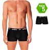 SET 5 BOXERS UMBRO NEGRO 