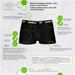 SET 5 BOXERS UMBRO NEGRO 