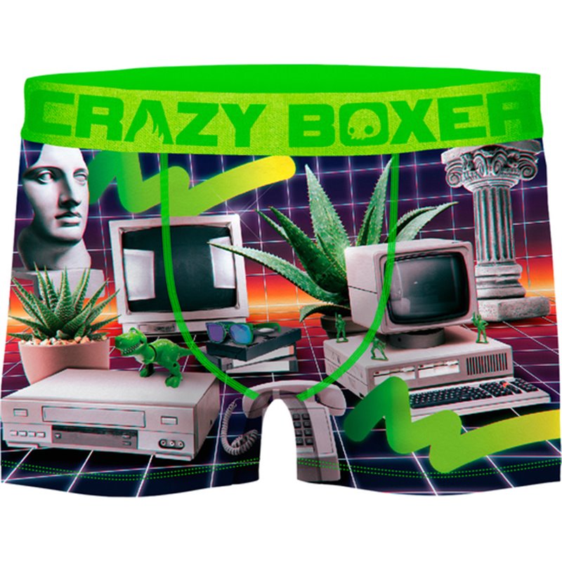 BOXER UNITARIO CRAZY BOXER - MICROFIBRA - MULTICOLOR